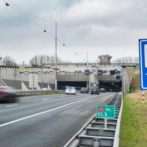 Wijkertunnel dicht